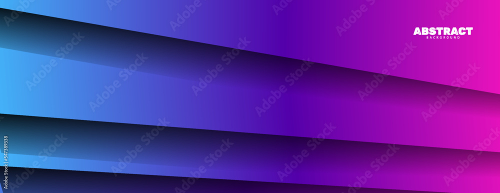 Fototapeta premium Abstract gradient papercut overlap layer background vector