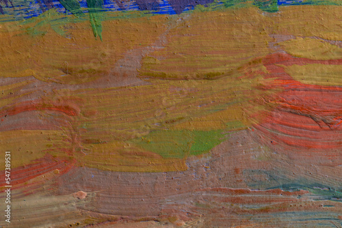 Wallpaper Mural Abstract background closeup of a painting with brushstrokes. Rough art paint smear. Large multicolor spots of brush strokes and palette knife on the canvas Torontodigital.ca