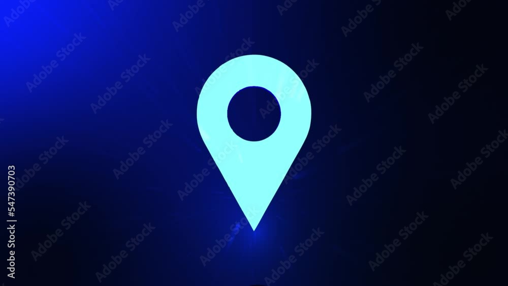 rotating 3d location pin icon loop animation rotating 3d location pin icon loop animation