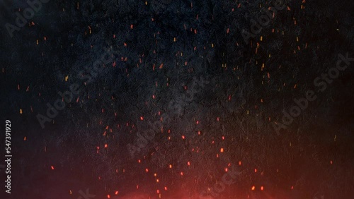 Video of sparks flying against the background of a stone wall