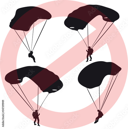 stop war in the world with parachutist vector design