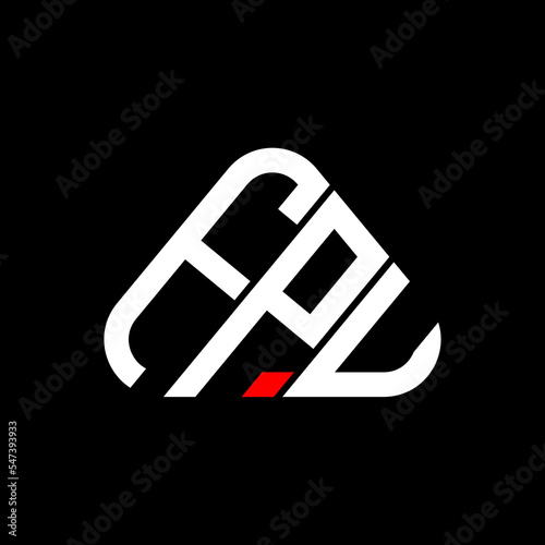 FPU letter logo creative design with vector graphic, FPU simple and modern logo. photo