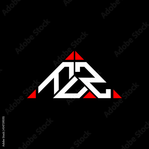 FUZ letter logo creative design with vector graphic, FUZ simple and modern logo in round triangle shape.