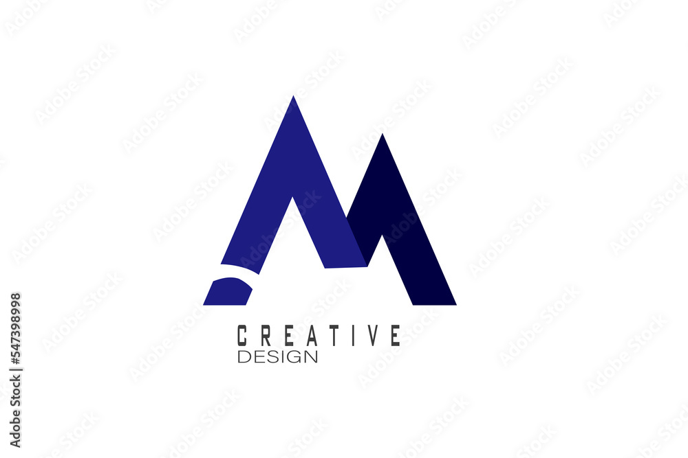 M letter line logo design. vector icon M letter line logo design. vector icon