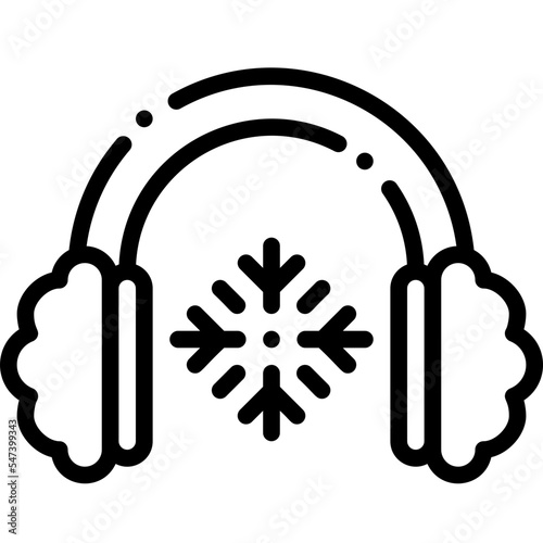 Earmuffs line icon