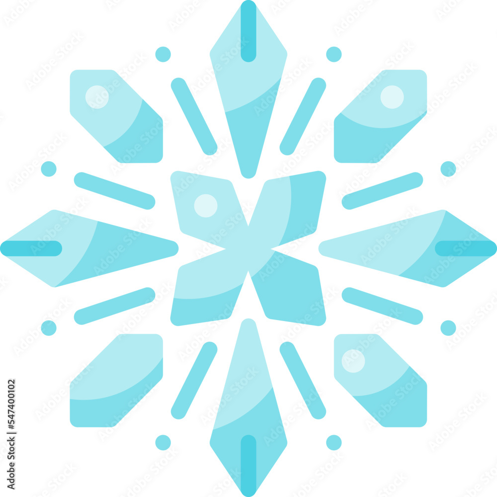 Snowflake flat icon