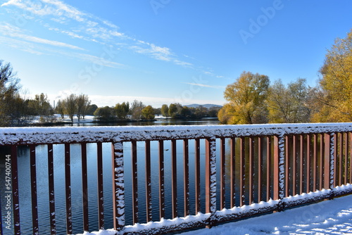 See-Winter-Bäume-Natur-Landschaft