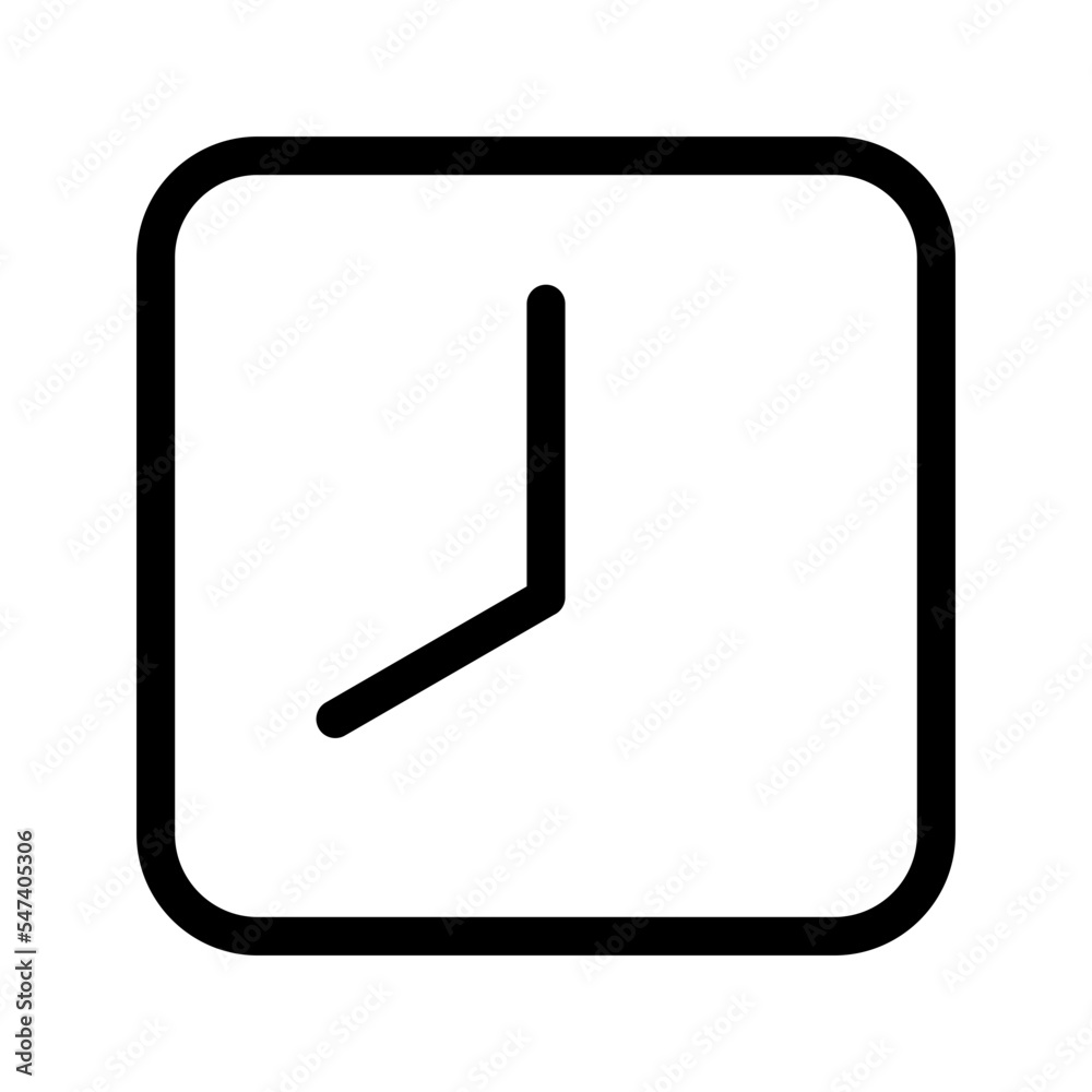 Clock Icon Vector Symbol Design Illustration Clock Icon Vector Symbol Design Illustration