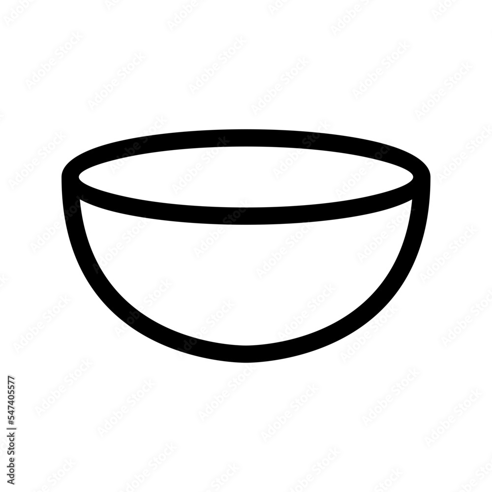 Bowl Icon Vector Symbol Design Illustration Bowl Icon Vector Symbol Design Illustration