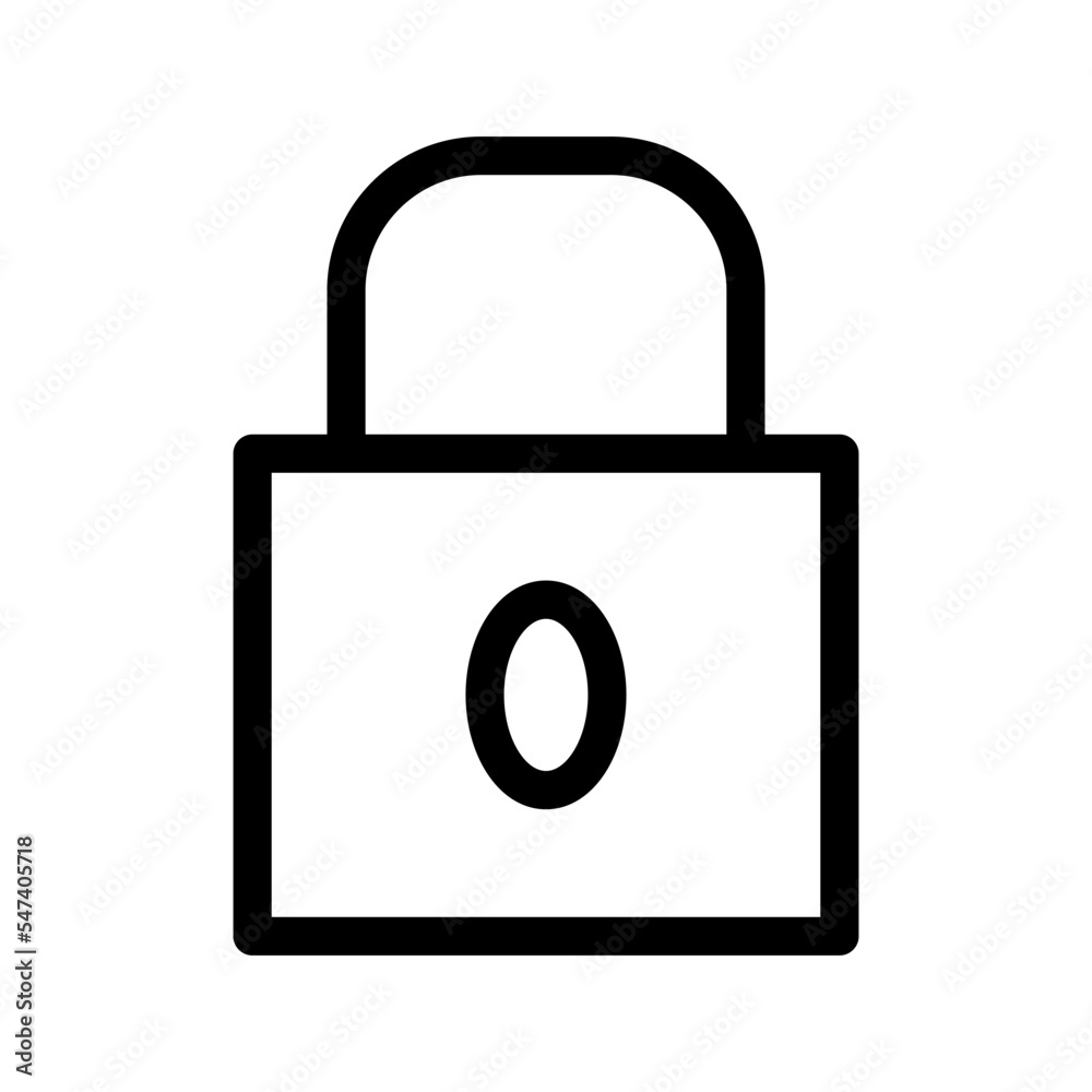 Locked Icon Vector Symbol Design Illustration Locked Icon Vector Symbol Design Illustration