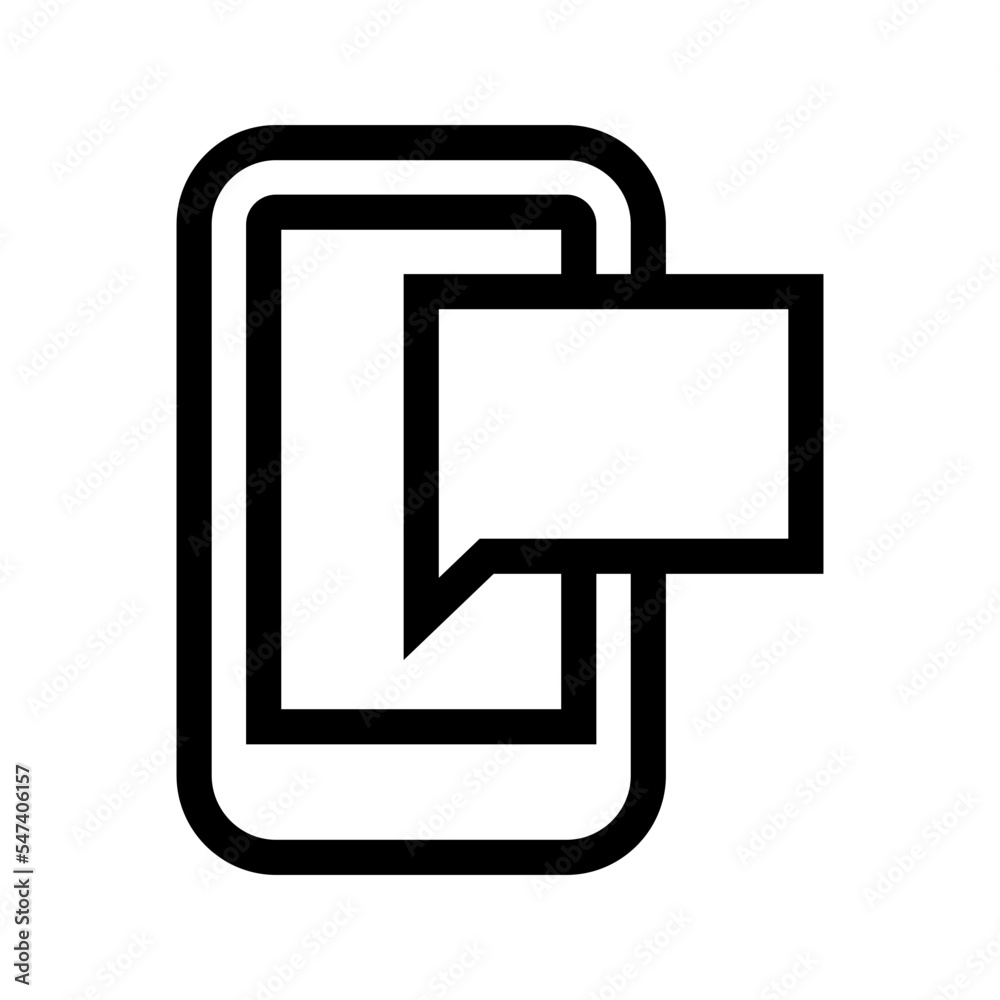 Chat Icon Vector Symbol Design Illustration