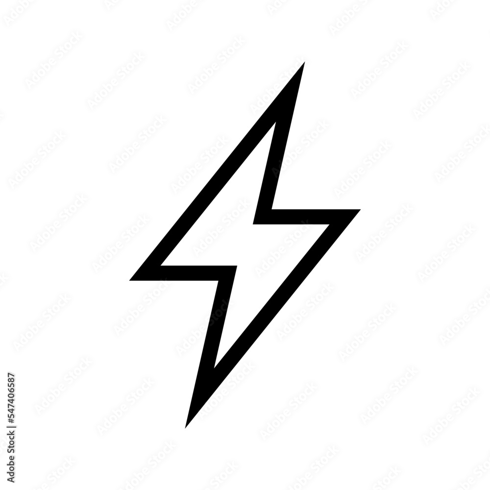 Flash Icon Vector Symbol Design Illustration