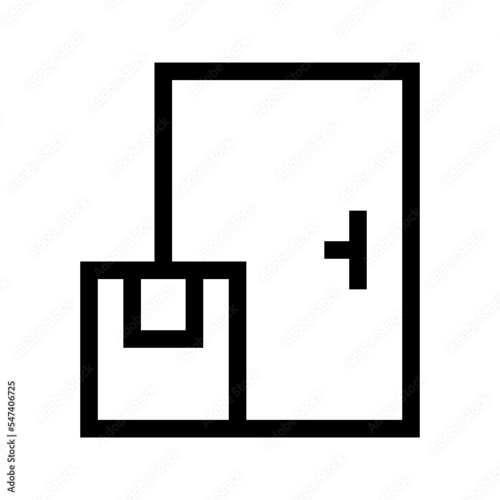 Door Icon Vector Symbol Design Illustration Door Icon Vector Symbol Design Illustration