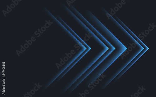 Arrow lines, technology digital template with light. Vector illustration. photo