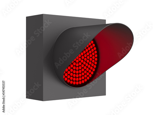 traffic light on white back...