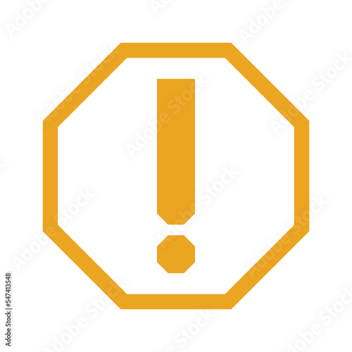 caution icon for notification, the sigh of information