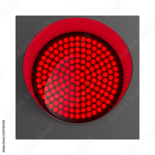 traffic light on white back...