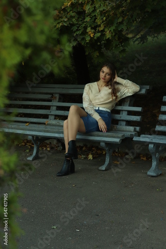 person sitting on bench