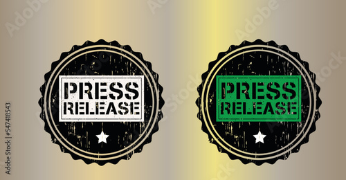 Press Release Stamp, Rubber stamp