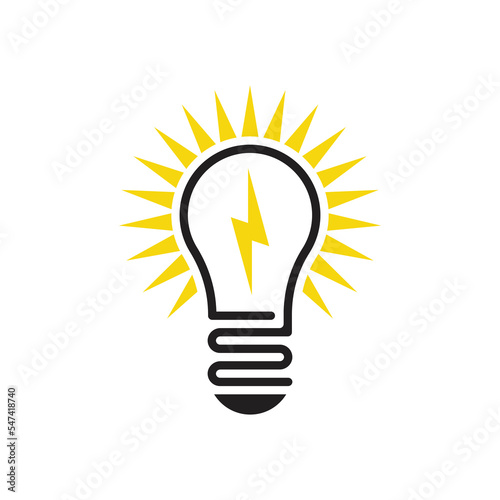 Light bulb symbol icon