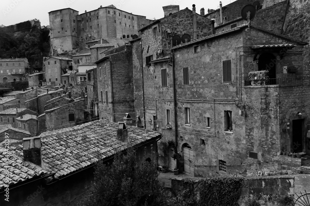 Borgo medievale di Sorano. Maremma grossetana. Toscana Italy