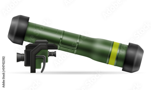 hand portable missile system vector illustration