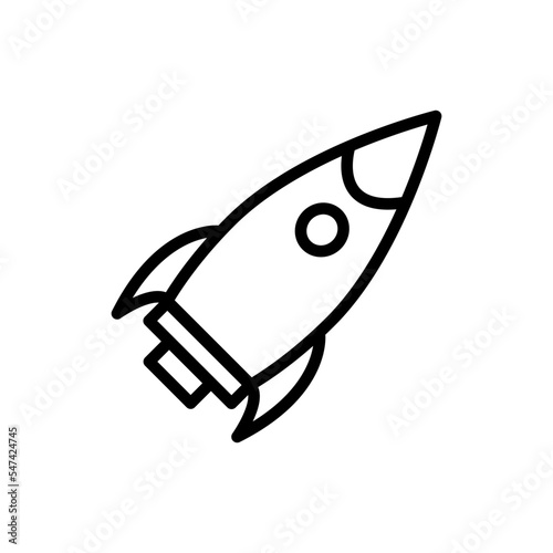 Rocket icon vector logo design template