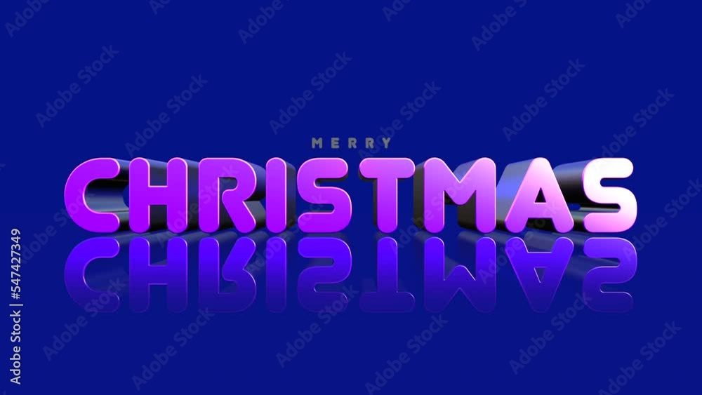 Merry Christmas text on blue gradient color, motion abstract business, promo, holidays and winter style background Merry Christmas text on blue gradient color, motion abstract business, promo, holidays and winter style background