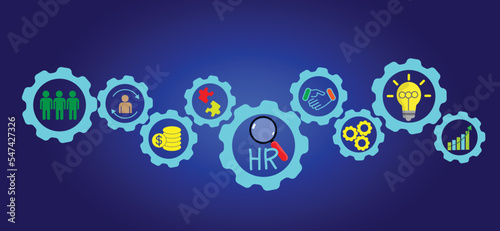 human resources personnel analysis concept Changing the HR Landscape for Sustainable Business Success Driven by insights and focused on goals, processes, goals, skills and career opportunities.