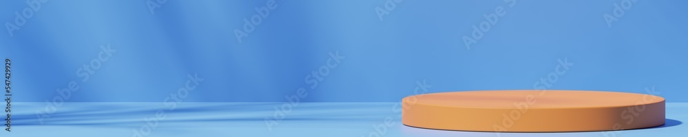 Scene with a podium for product presentation, 3d rendering Scene with a podium for product presentation, 3d rendering