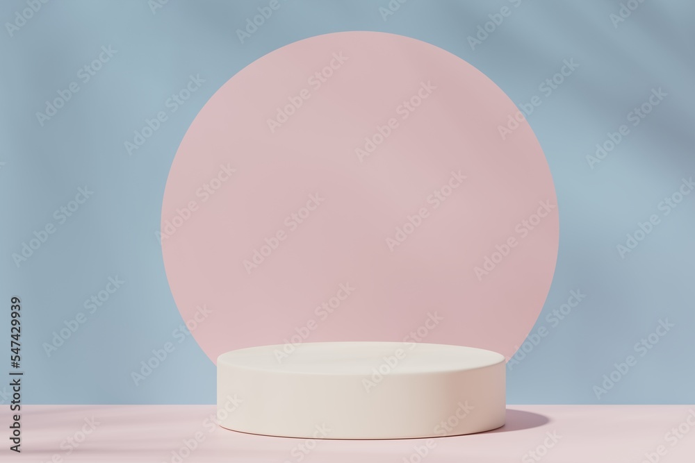 Scene with a podium for product presentation, 3d rendering Scene with a podium for product presentation, 3d rendering