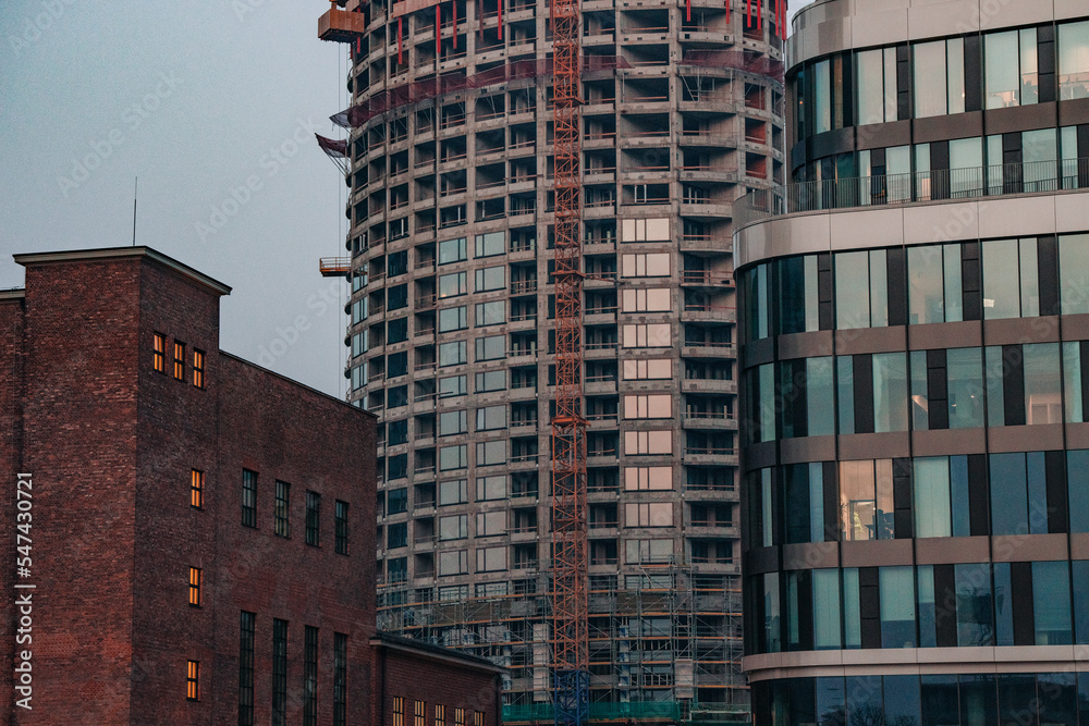 Naklejka premium Buildings in construction