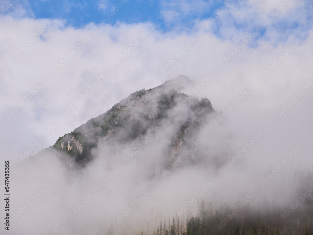 Peak summit in the fog - Kasprowy Wierch