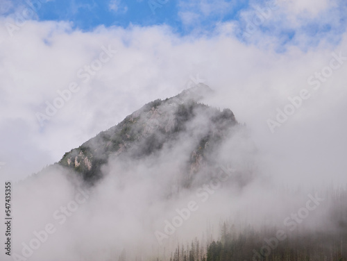 Peak summit in the fog - Kasprowy Wierch