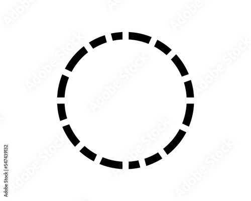 Loading progress or load circle icon isolated on white background