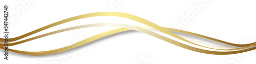 Gold Welle Wellen Band Banner