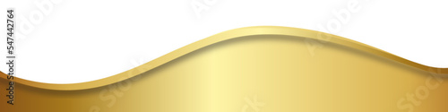 Gold Welle Wellen Band Banner Hintergrund