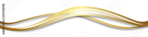 Gold Welle Wellen Band Banner
