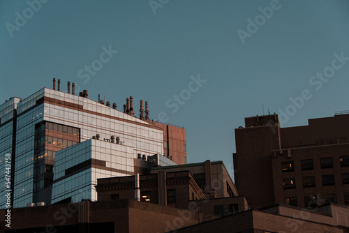 Layered buildings in Boston 