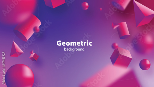 3d gradient purple geometric background, purple modern background or wallpaper. landing page background