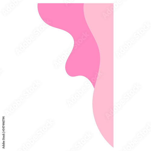 Wavy Abstract Corner With Pastel Color