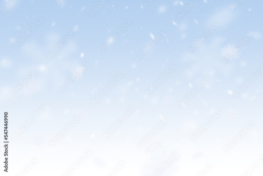 Glowing snowy Christmas background.