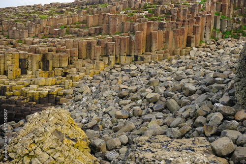 Giant's Causeway and Coast, Interlocking Basalt Columns in Antrim, Northern Ireland 