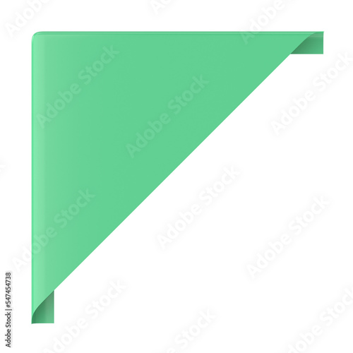 Corner tag. Corner label. 3D illustration. Free Download Corner tag. Corner label. 3D illustration. - GFXLoad