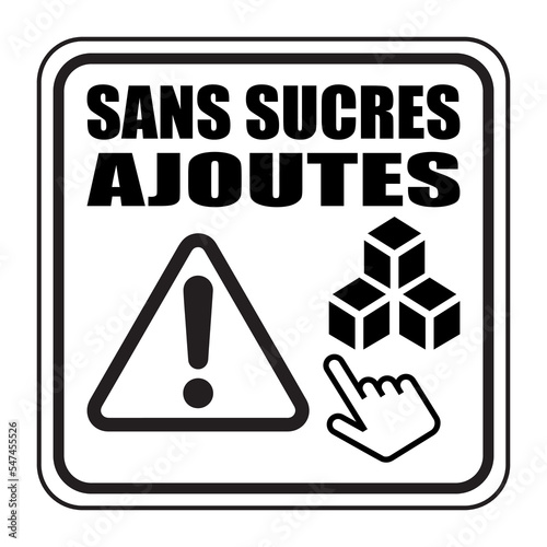 Logo sans sucres ajoutés.