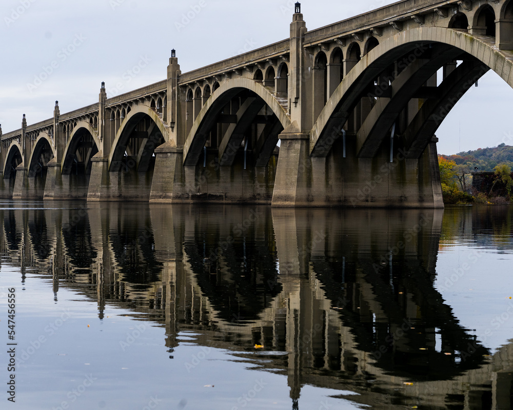 October 23, 2022 - Columbia, Pennsylvania - Veterans Memorial Bridge October 23, 2022 - Columbia, Pennsylvania - Veterans Memorial Bridge