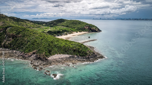 The aerial views of Koh Larn Island in Thailand © Jakub