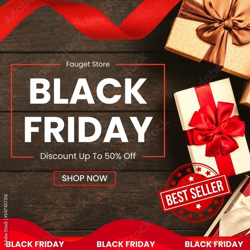 black friday instagram flyer 2022
