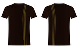 Brown man t shirt line pattern. vector illustration