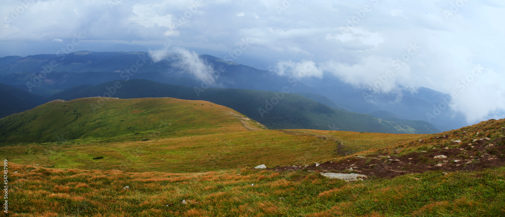 Beautifull view of Chornohora highest mountain range in Western Ukraine